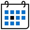 Pictogram depicting a calendar