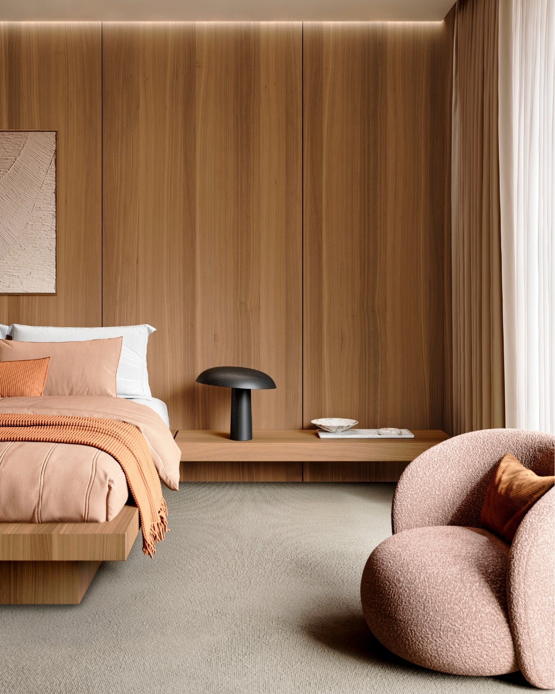 Nuxe wood veneer collection - interior with wood veneer - beautiful interior