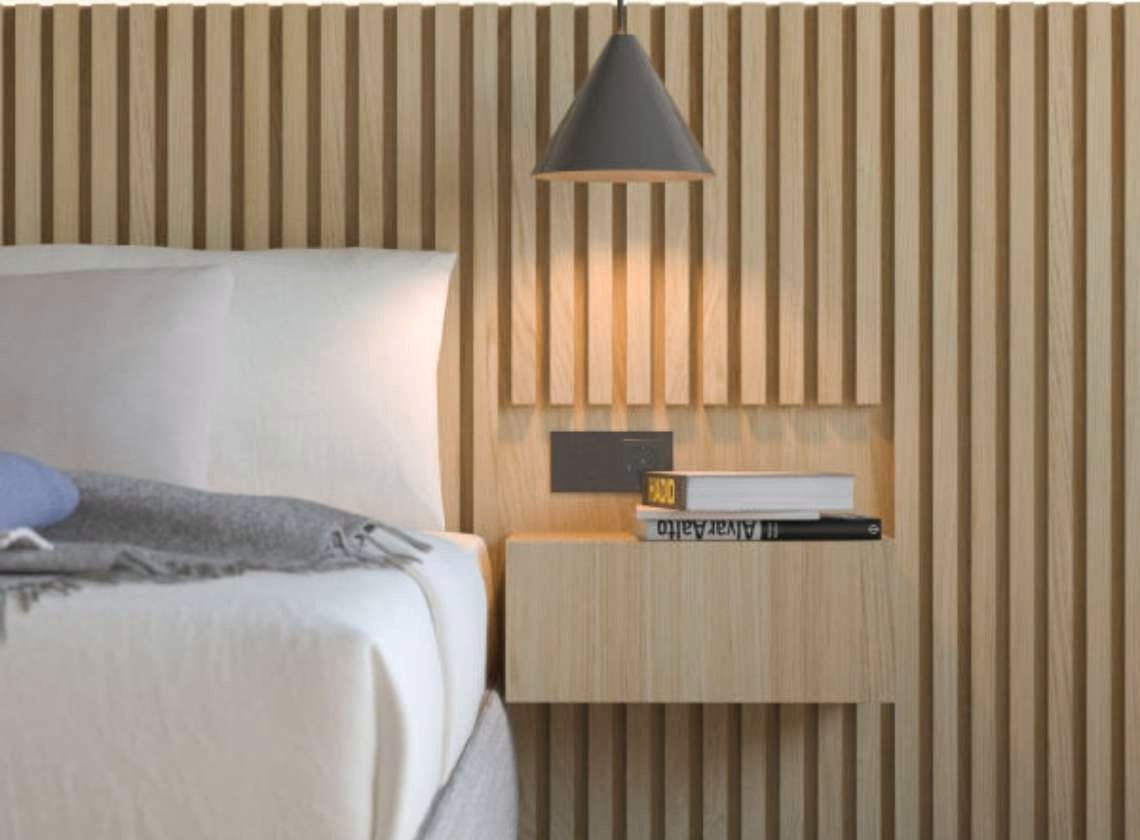 Astrata slats - slats - slats wall - bedroom