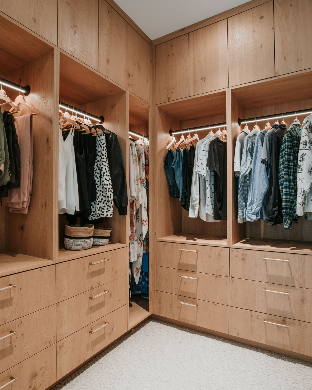 Closet - wood veneer - natural oak