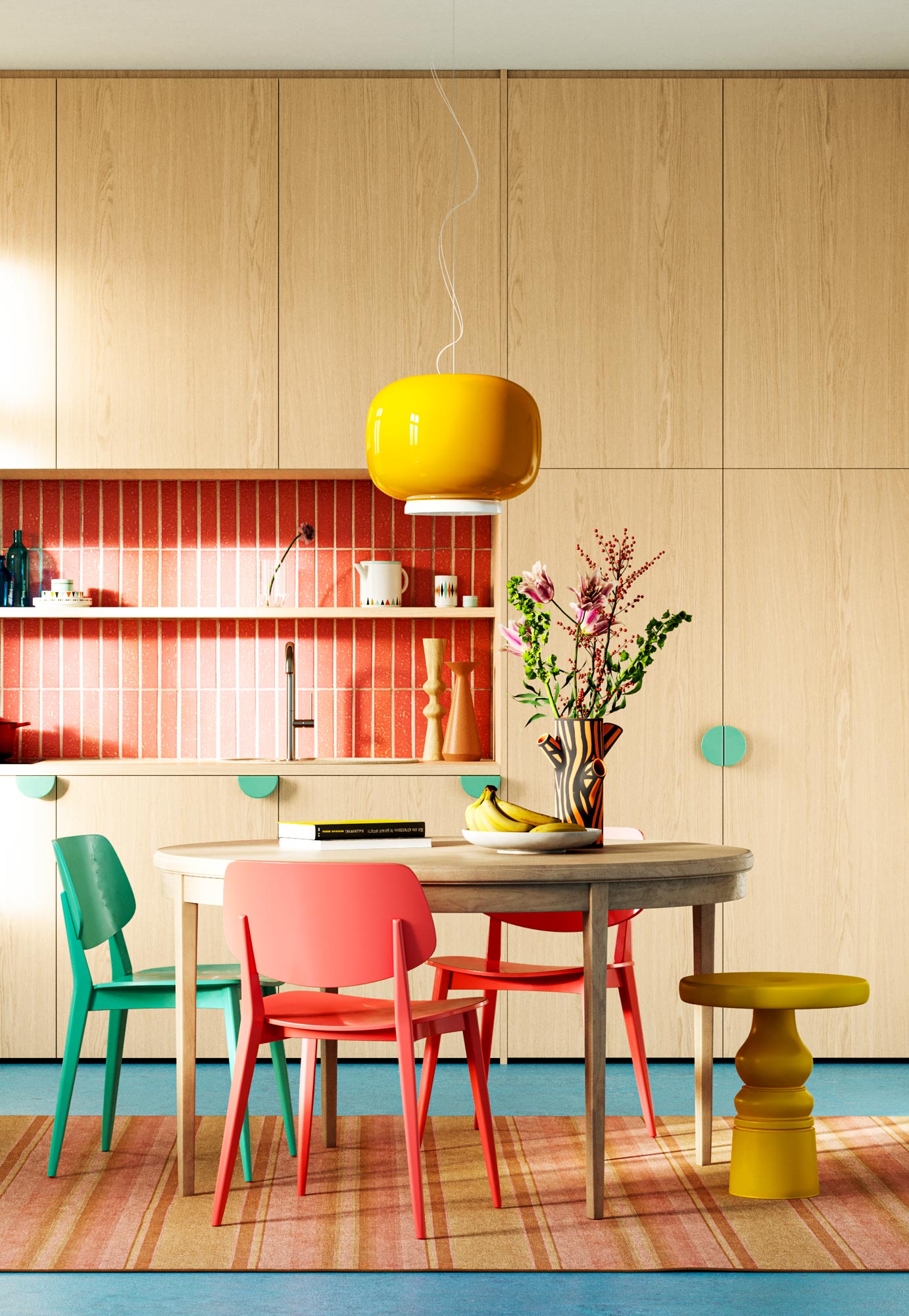 Shinnoki fineerhouten panelen - ivory oak - keuken