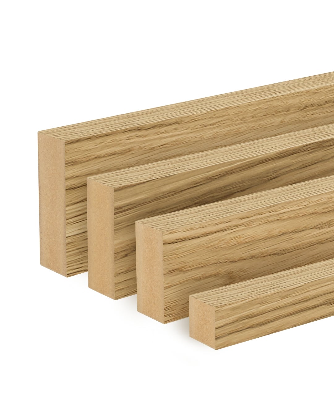 Astrata Slats - different dimensions & sides - detail - Natural oak