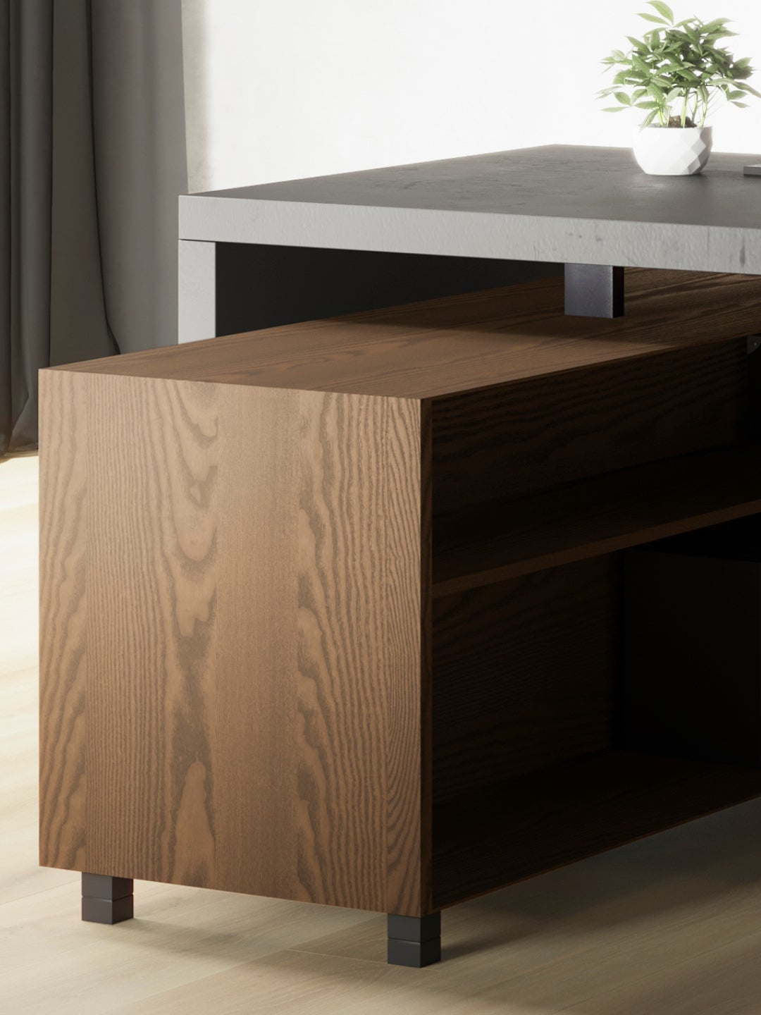 Shinnoki prefinished wood panels - wood veneer - raw earth - Cinnamon triba