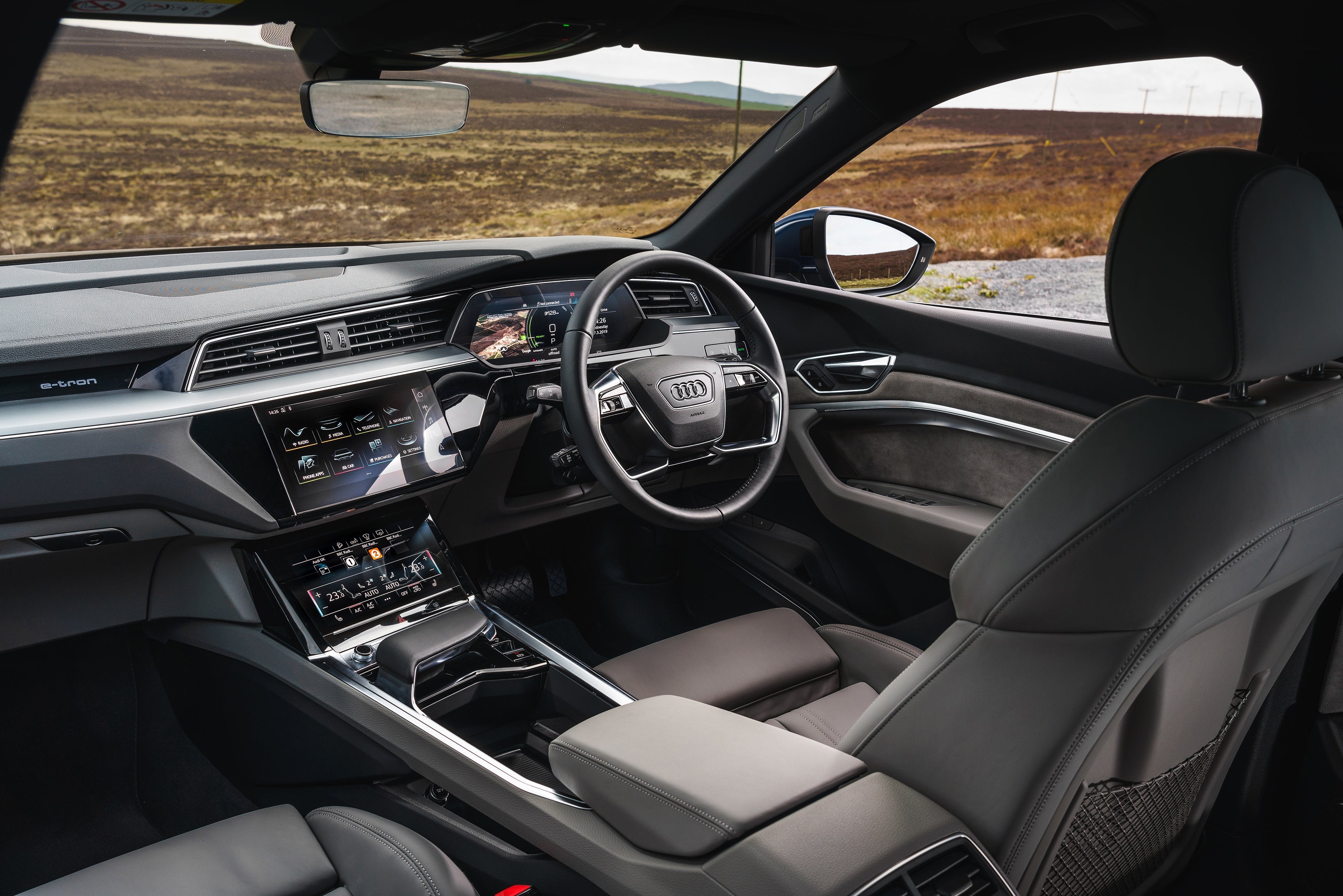 Audi e-tron (2019-2022) Review: interior close up photo of the Audi e tron interior 
