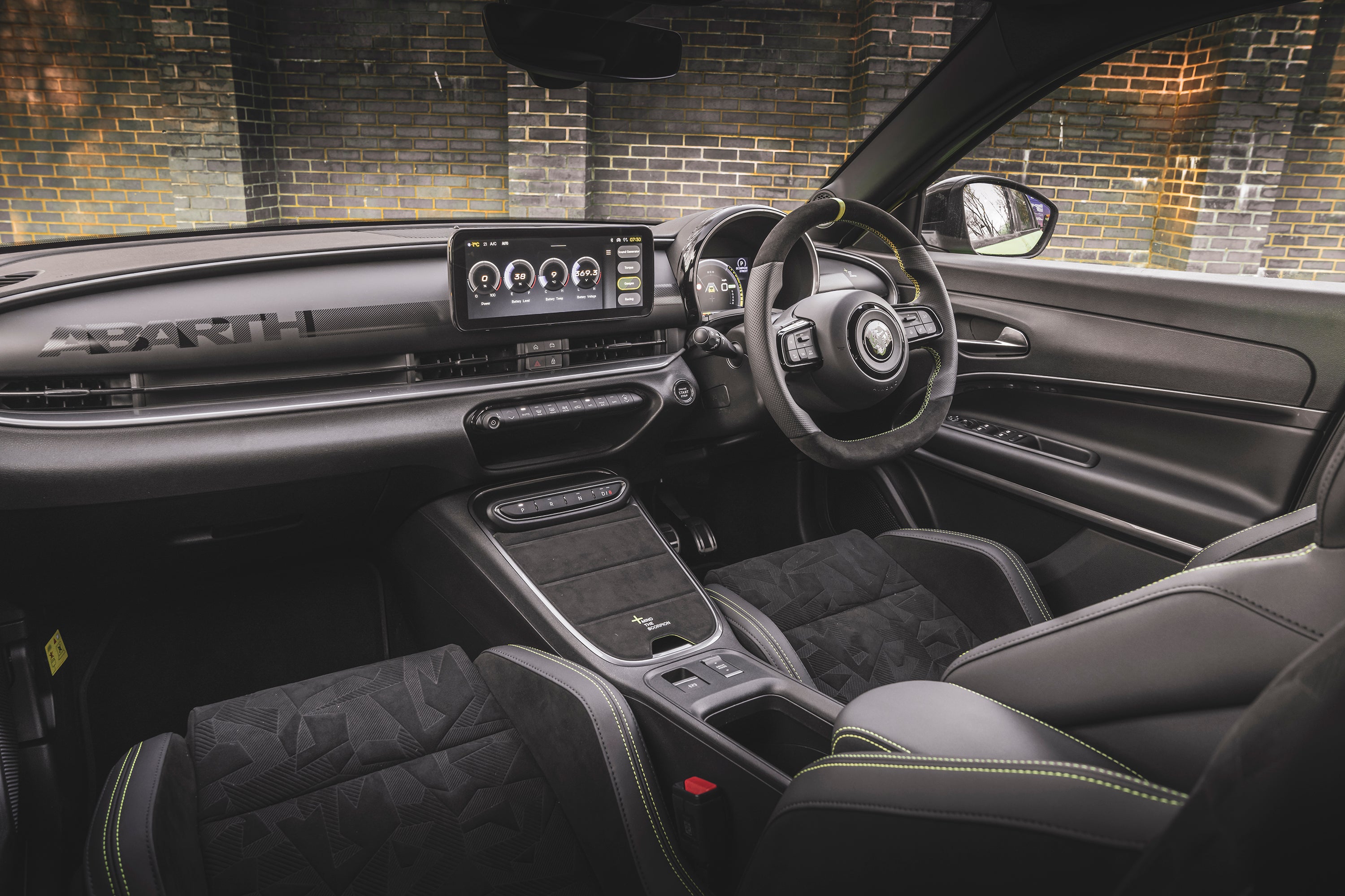 Abarth 600e Review: interior view