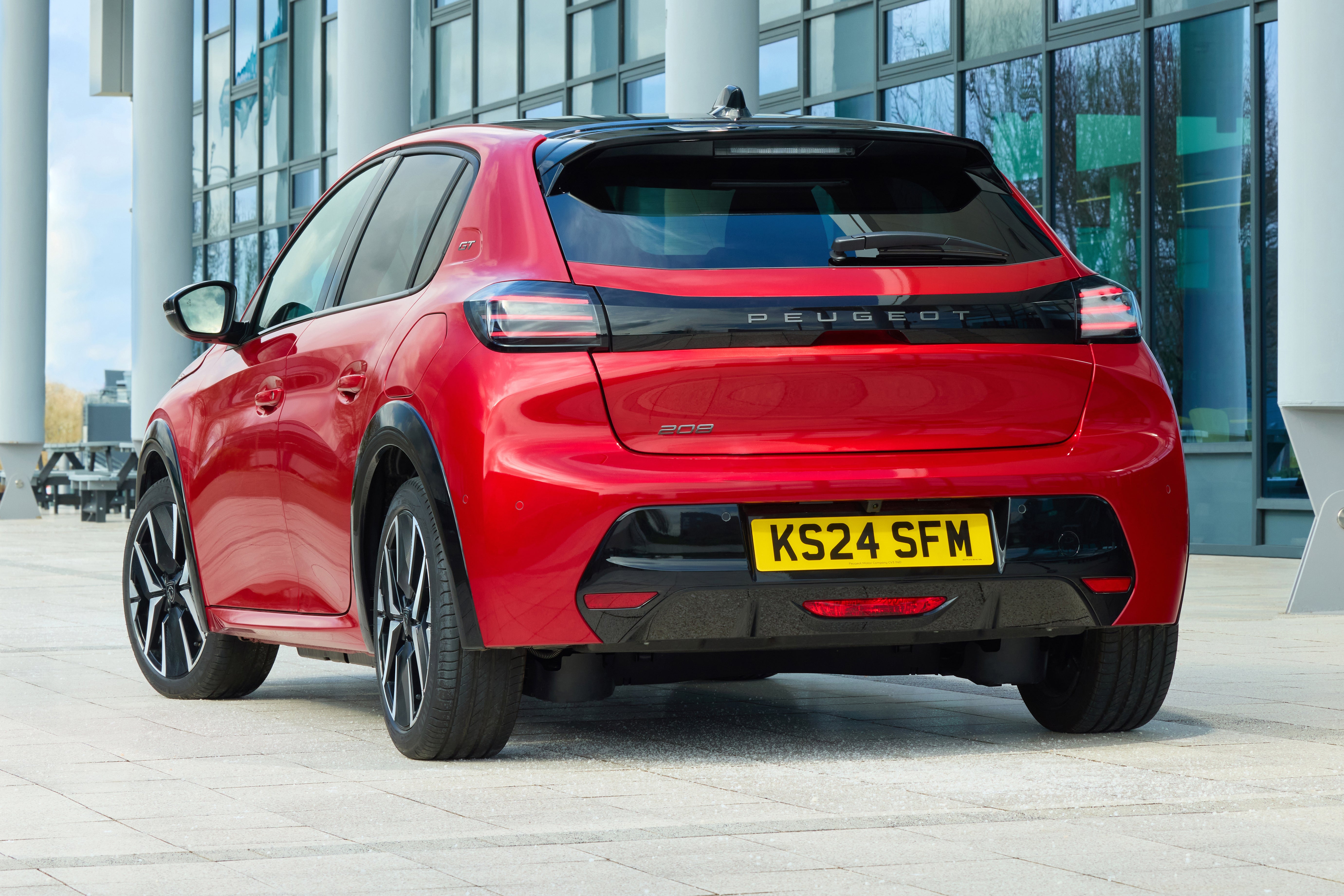 Peugeot 208 Review 2024: parked three-quarter rear