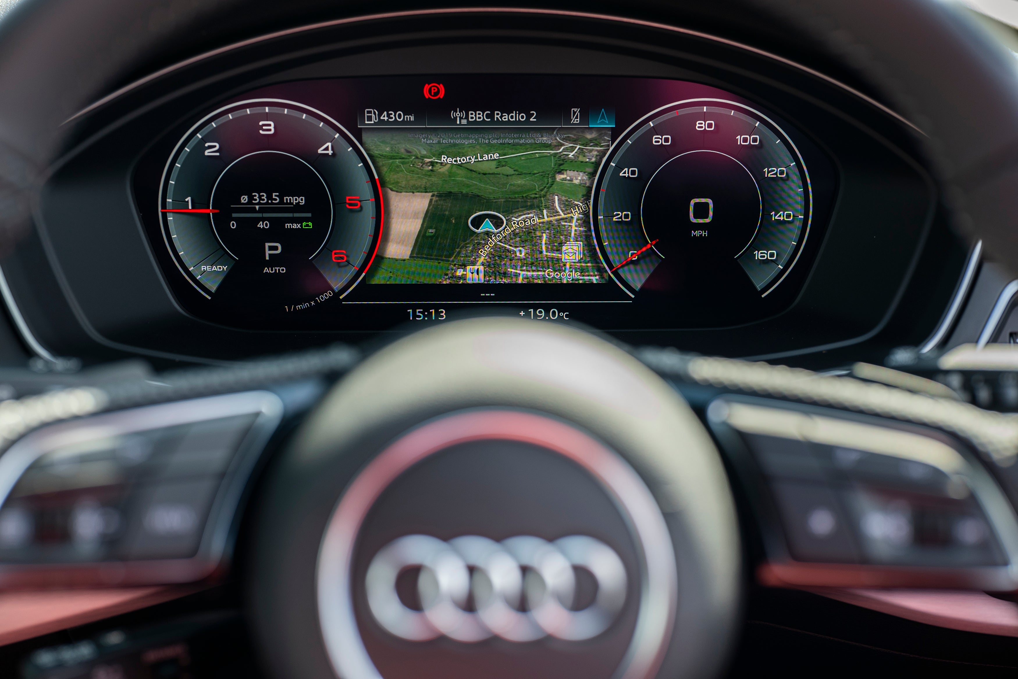 Audi A4 Avant (2015-2025) Review: interior close up photo of the Audi A4 Avant instruments