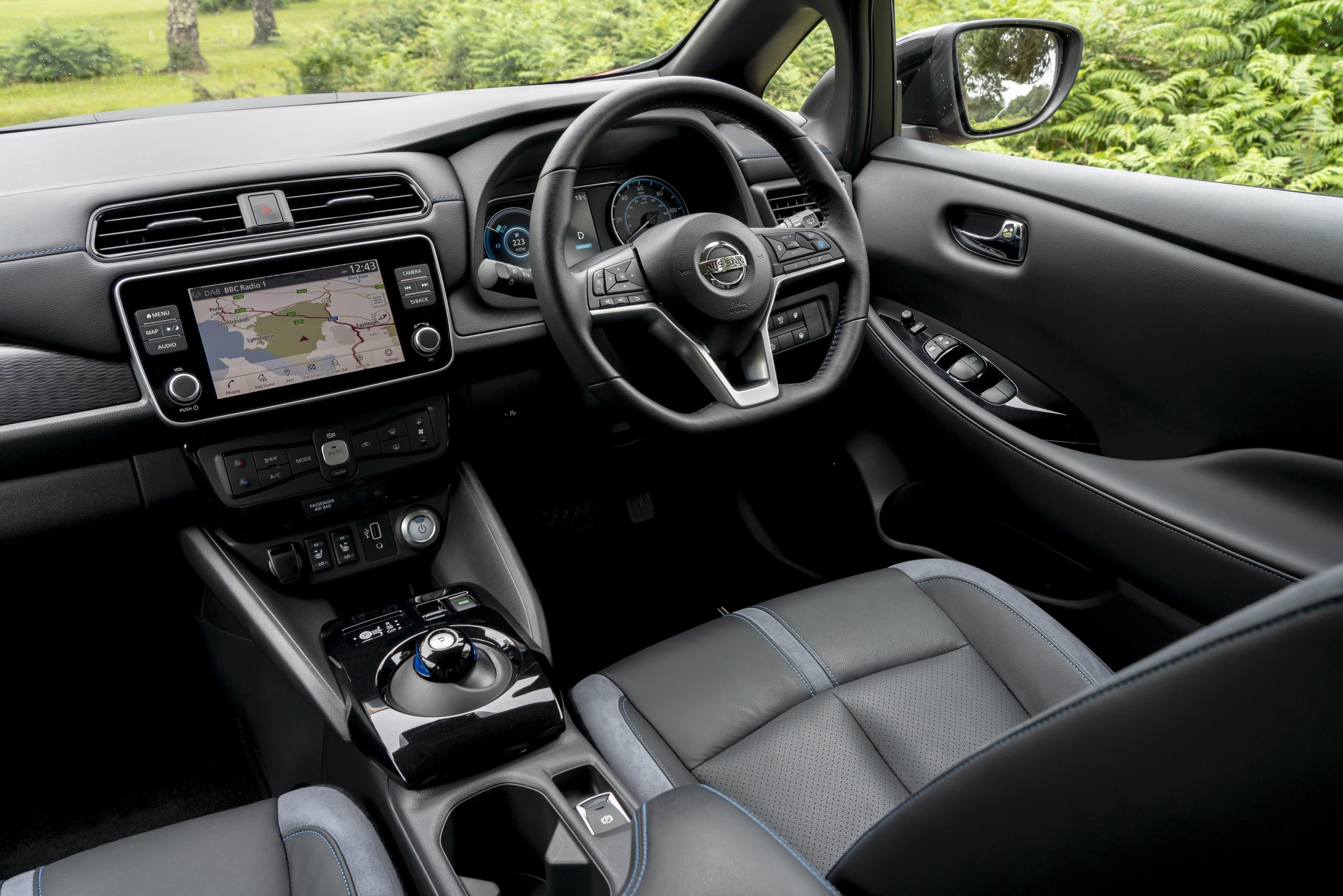 Nissan Leaf (2018-2025) Review front interior