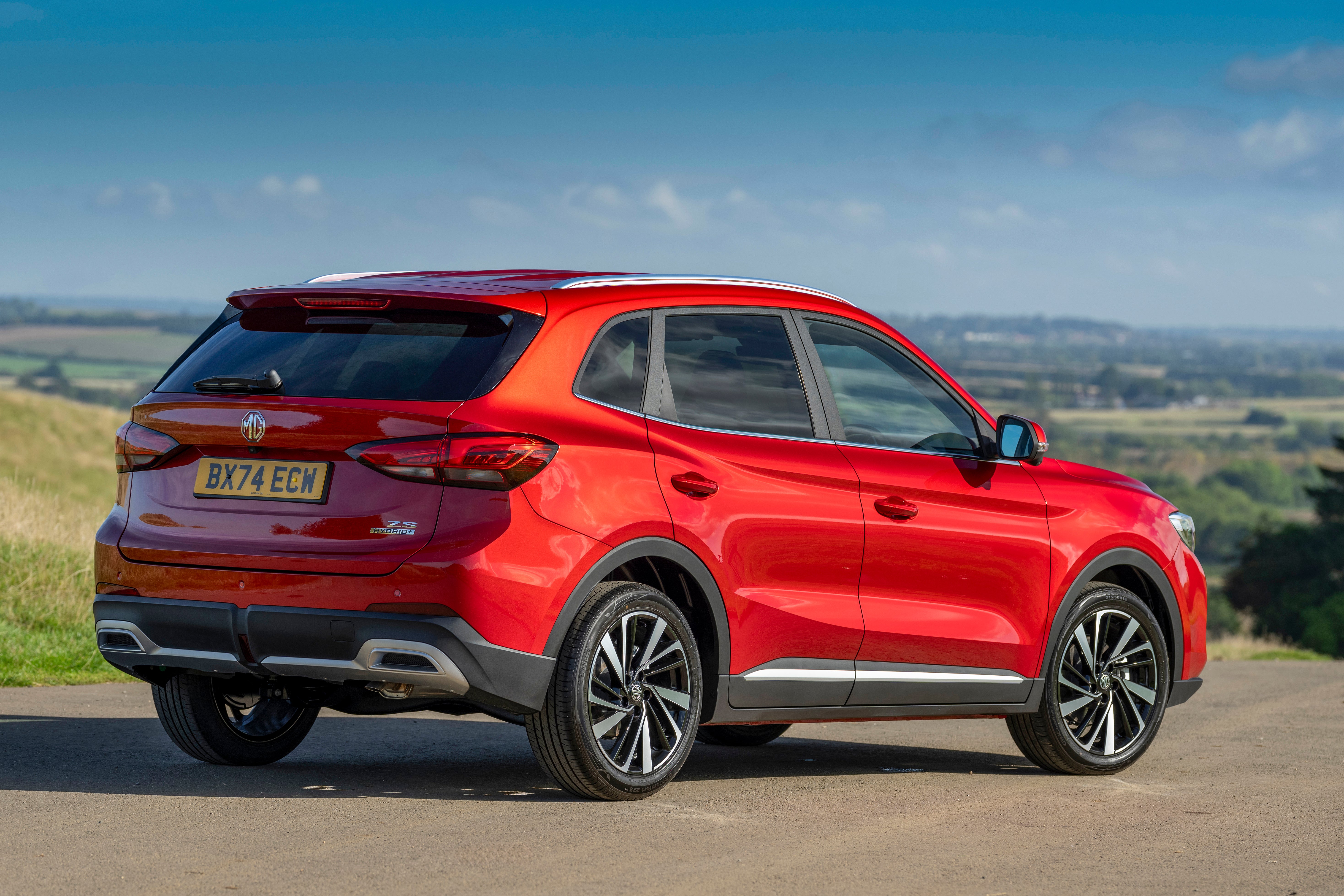 MG ZS Hybrid+ Review: rear three quarters