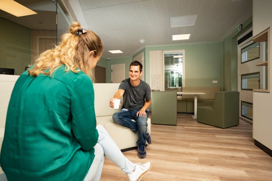 De afdeling psychiatrie