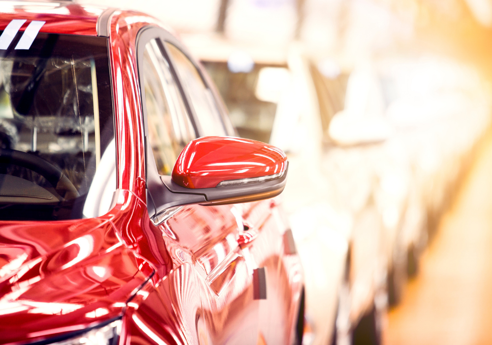 Detailný záber na auto