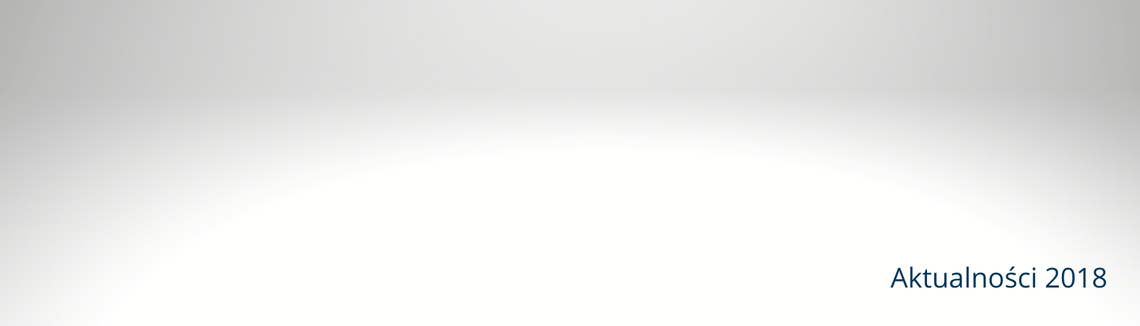 Plansza z napisem Aktualności 2018