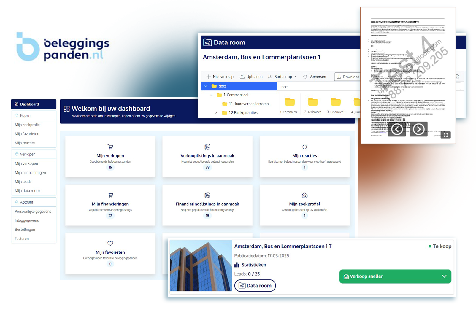 Dataroom – Veilig en Transparant Vastgoedinzicht