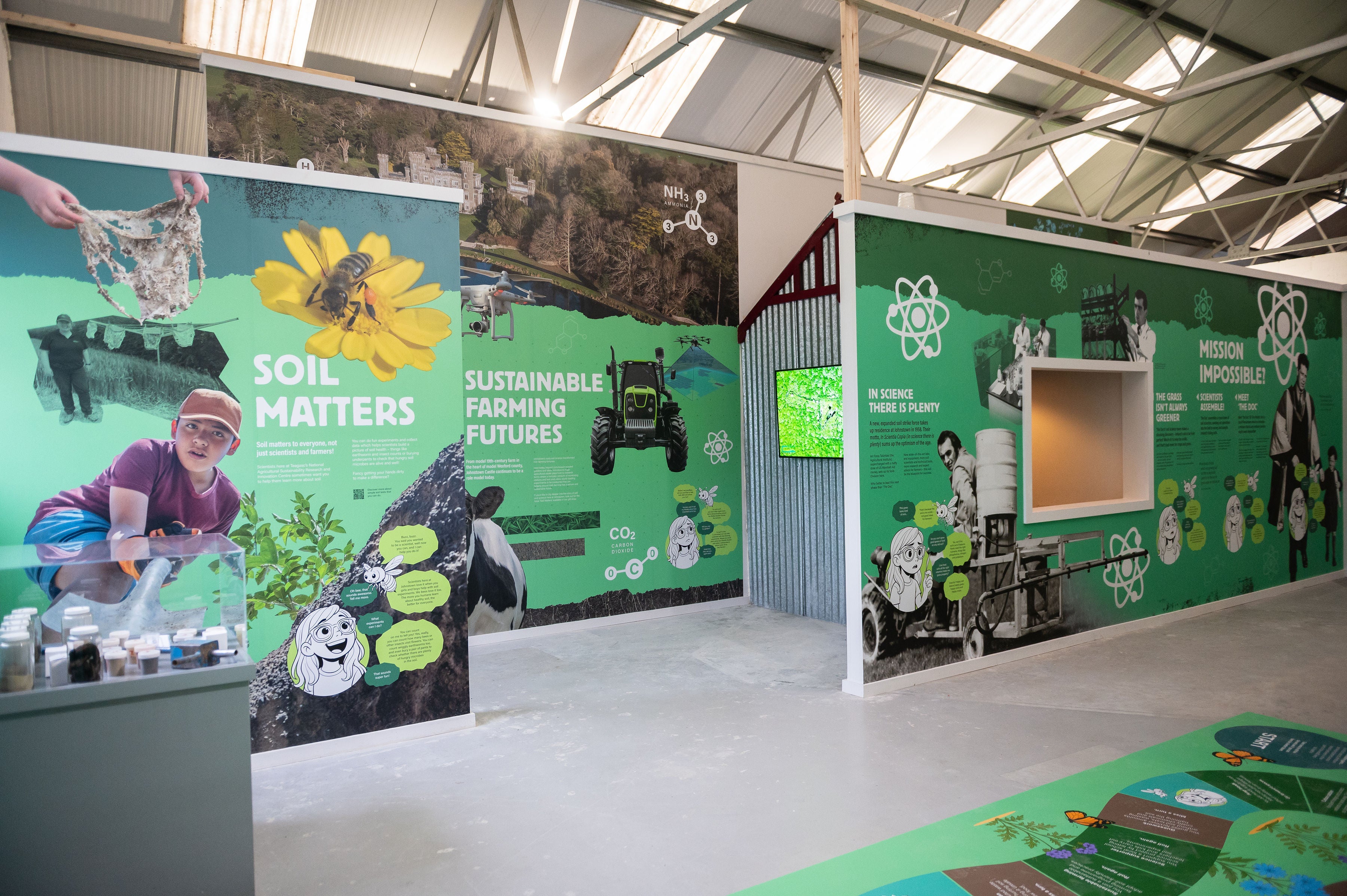 One part of the newly refurbished exhibition in the Irish Agricultural Museum at Johnstown Castle