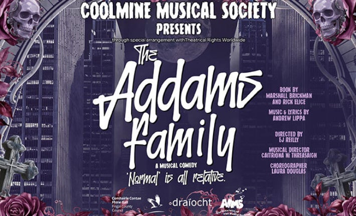 Poster for Coolmine Musical Society: The Addams Family