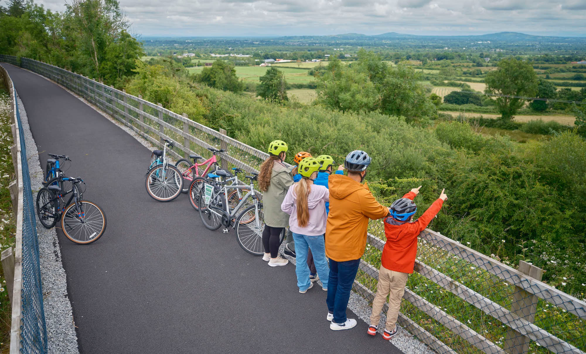 A family on the Limerick Greenway
