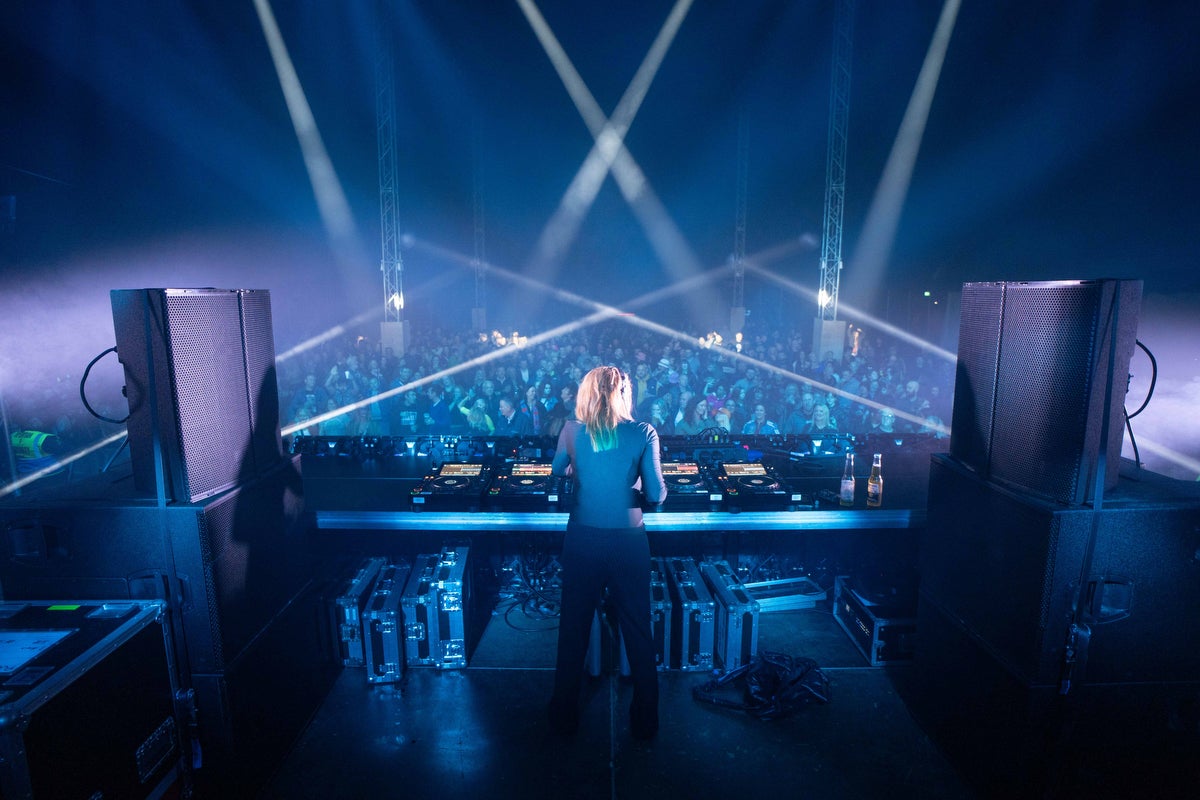 A DJ set at Púca Festival 2024 in Co Meath