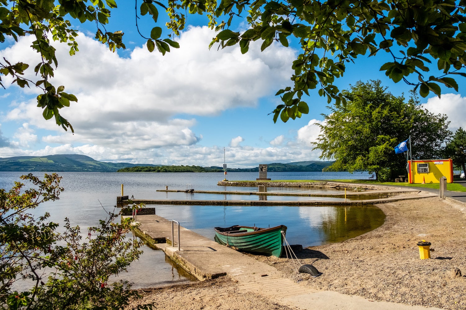 Mountshannon Beach in County Clare on a sunny day