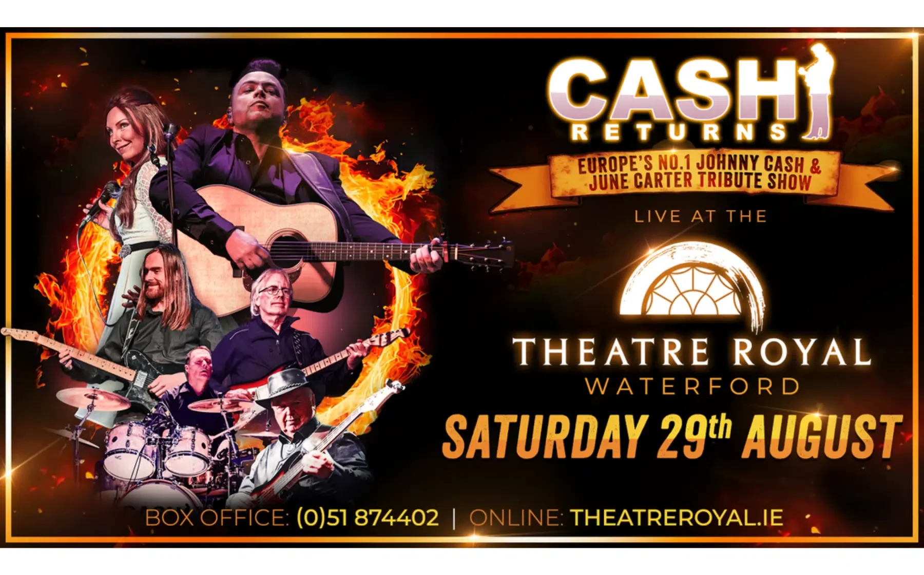 Poster for Johnny Cash & June Carter Tribute show