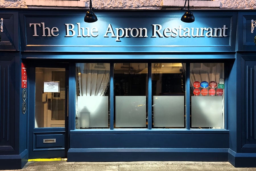 The Blue Apron shop front