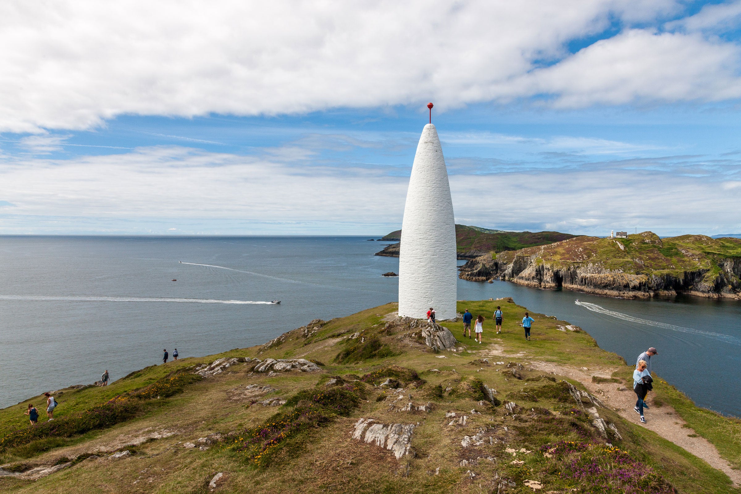 Views of Baltimore Beacon and Baltimore Harbour, County Cork