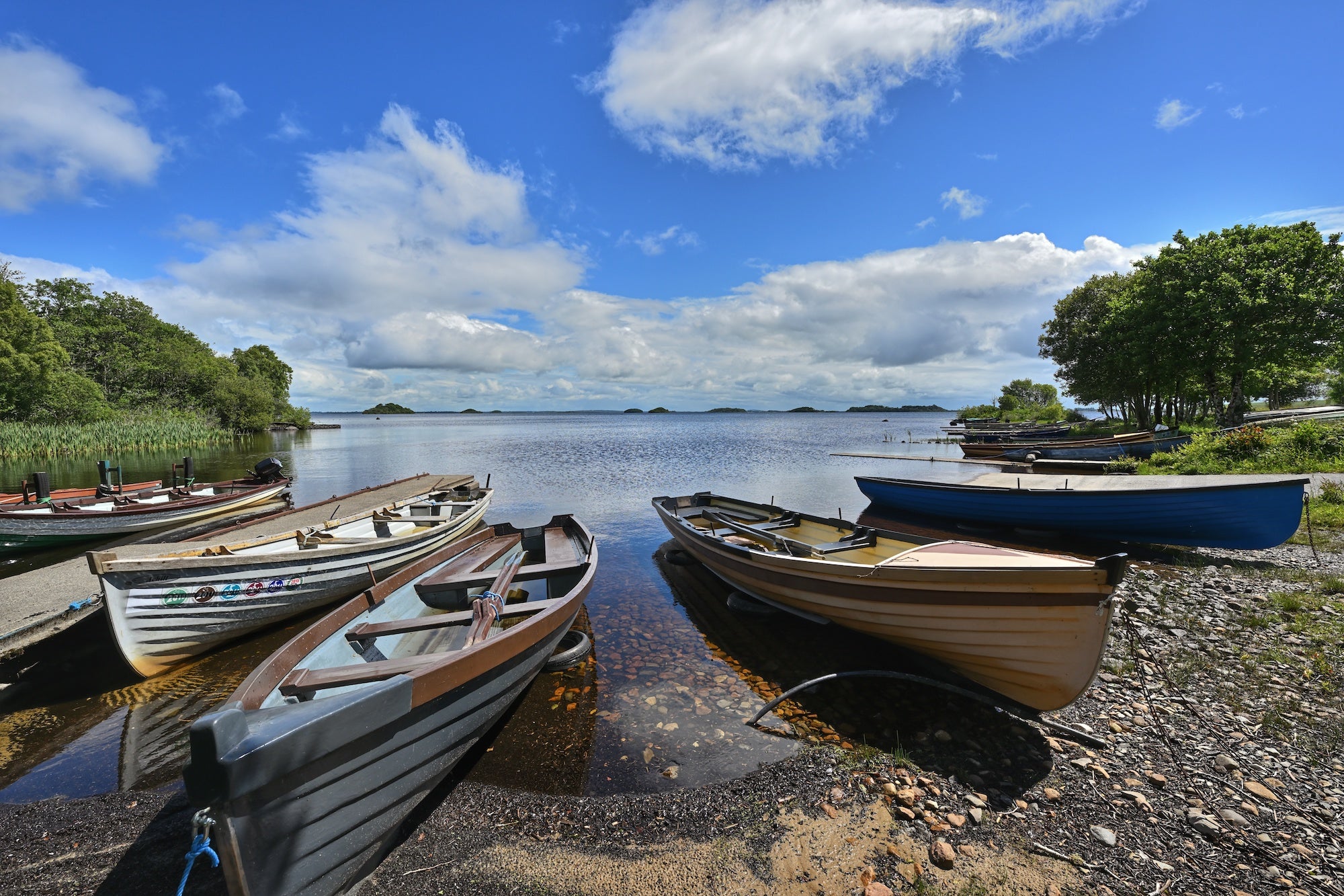Boats in Lough Corrib, Co Galway