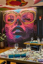 Restaurant with tables and chairs