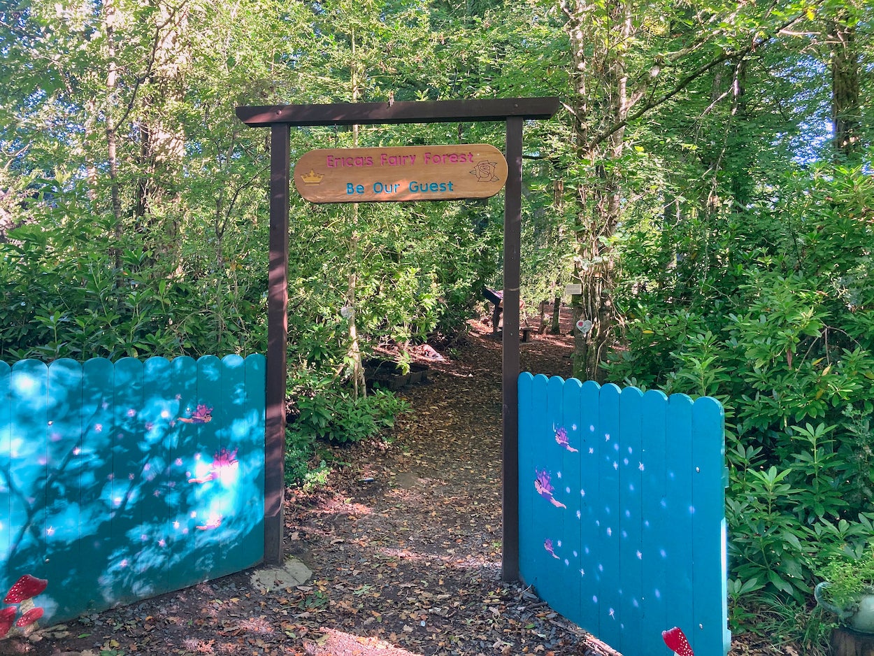 Walk into a fairytale at Erica's Fairy Forest.