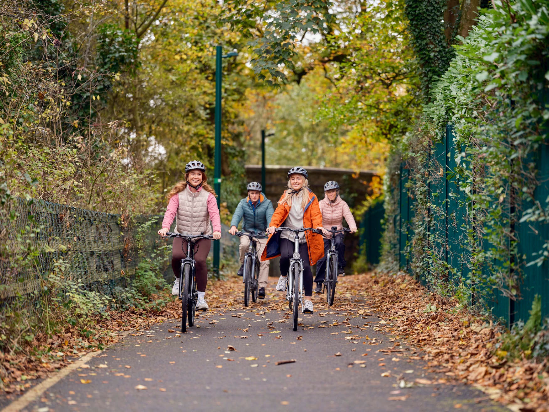 People cycling the Ulster Canal Greenway in Monaghan