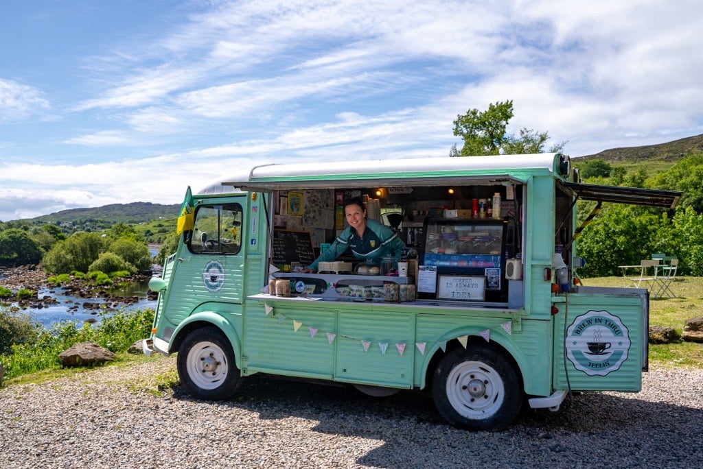 Brew In Thru coffee truck in Sliabh Liag, Donegal