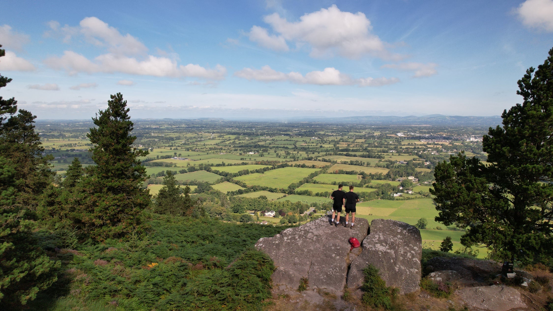 Hikers on the  Rock an Thorabh Loop Walk in Co Tipperary