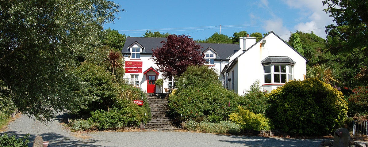 Adrigole Arts shop, gallery and café farmhouse exterior