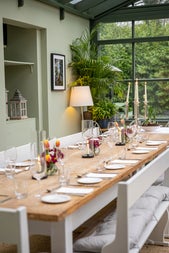 The long table at Howth Castle Cookery School