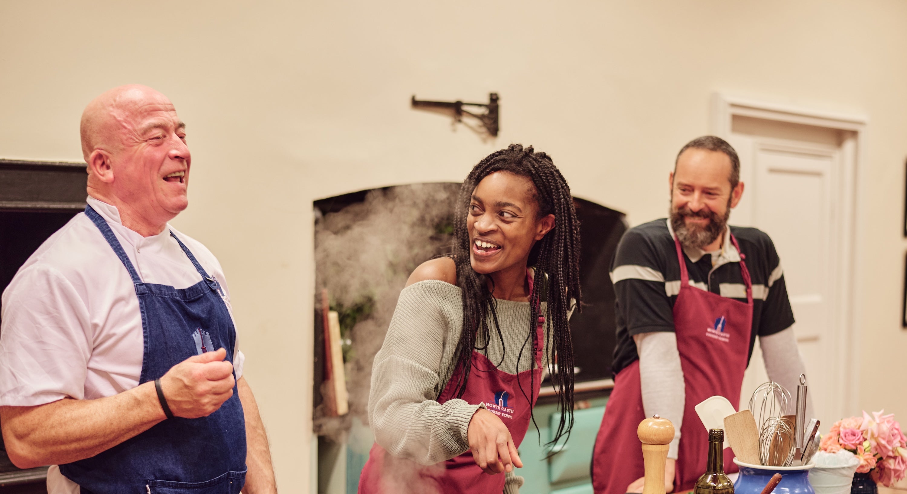 People at the Howth Castle Cookery School in Co Dublin