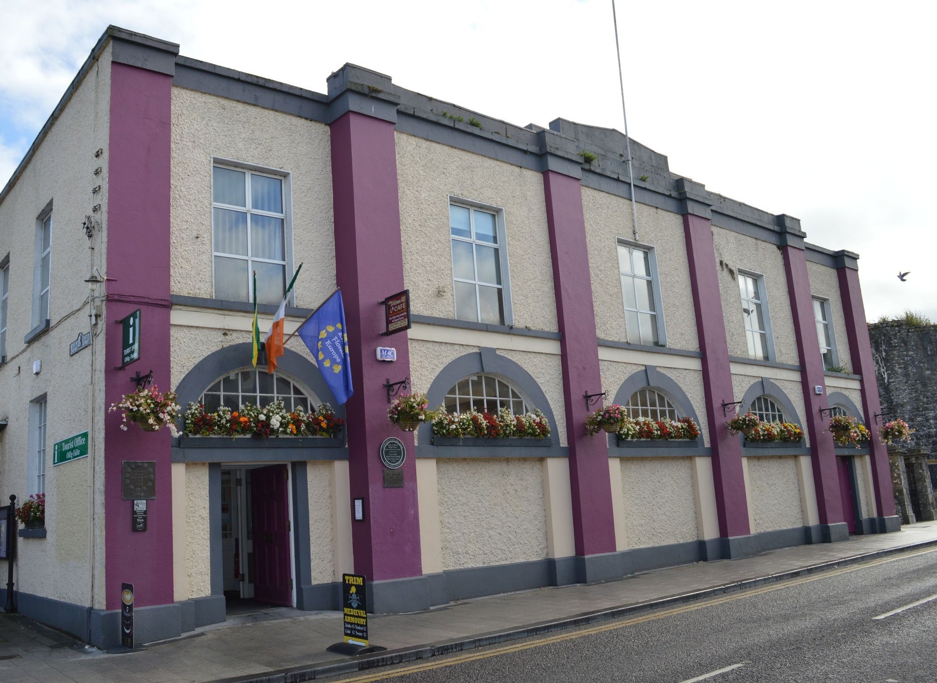 Colourful exterior of Trim Visitor Centre