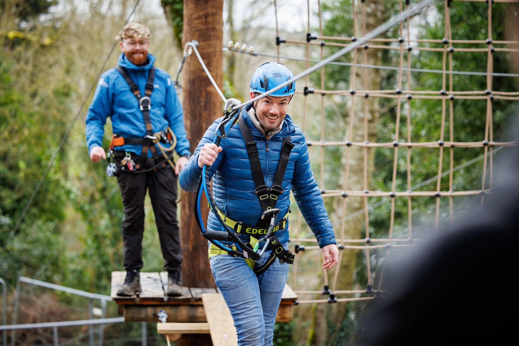 Two men at Castlecomer Discovery Park in County Kilkenny