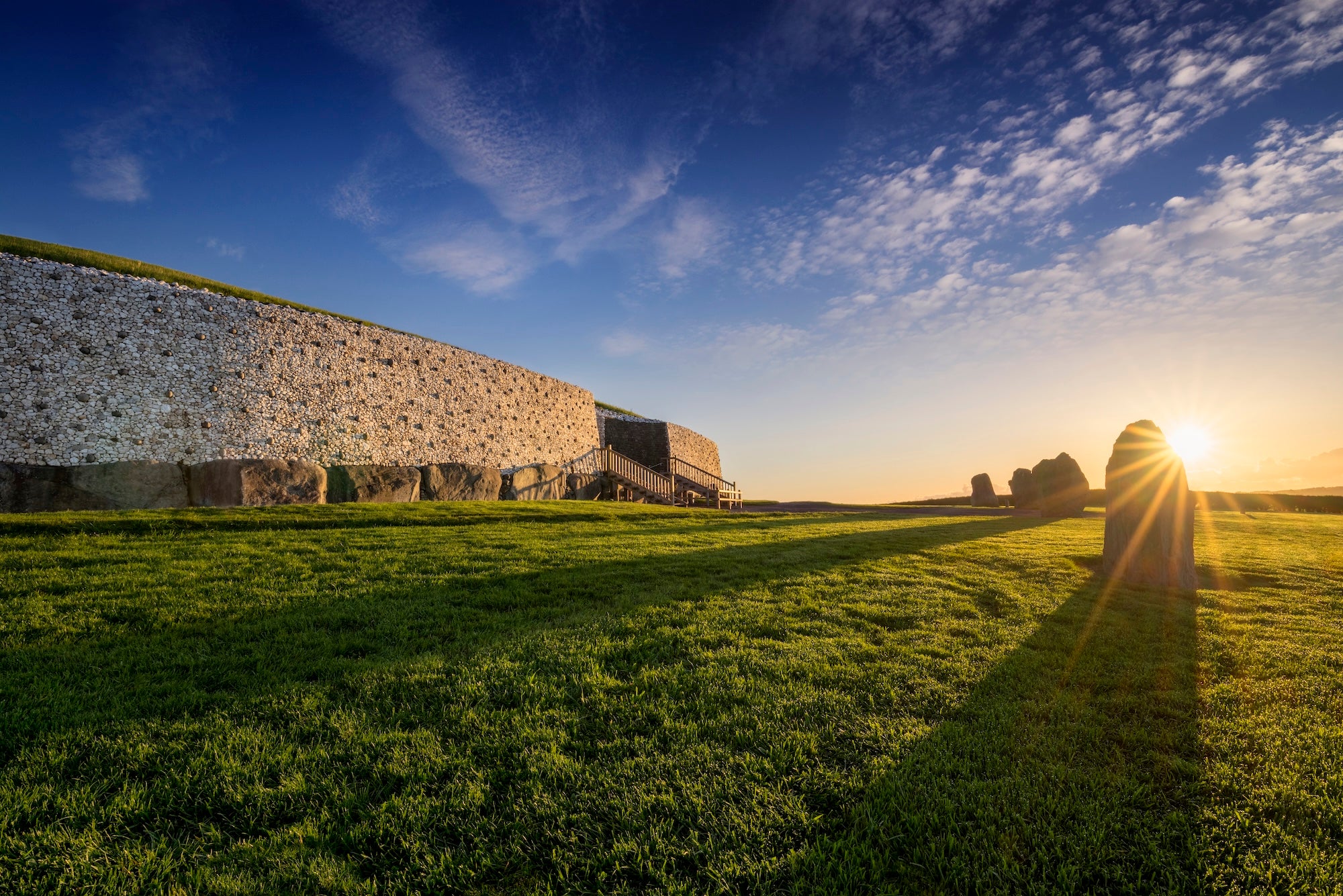 Newgrange in Co Meath at sunrise