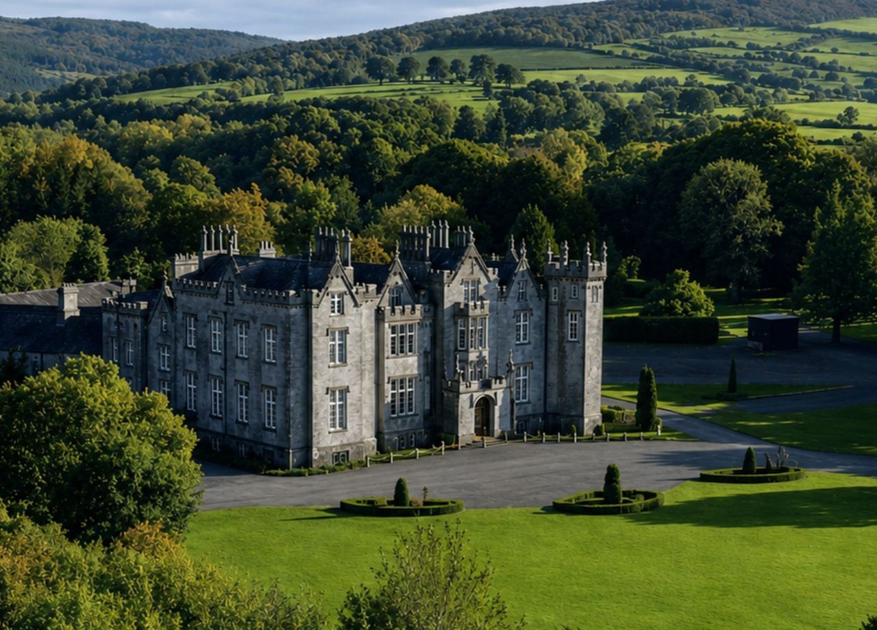 Front view of castle
