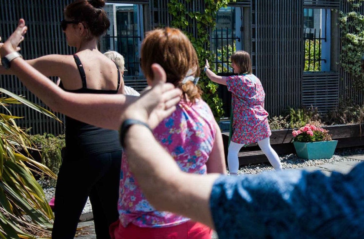 Qigong at the Rooftop Garden