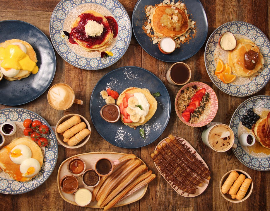 A selection of pancakes crepes and churros at Sweet Churro