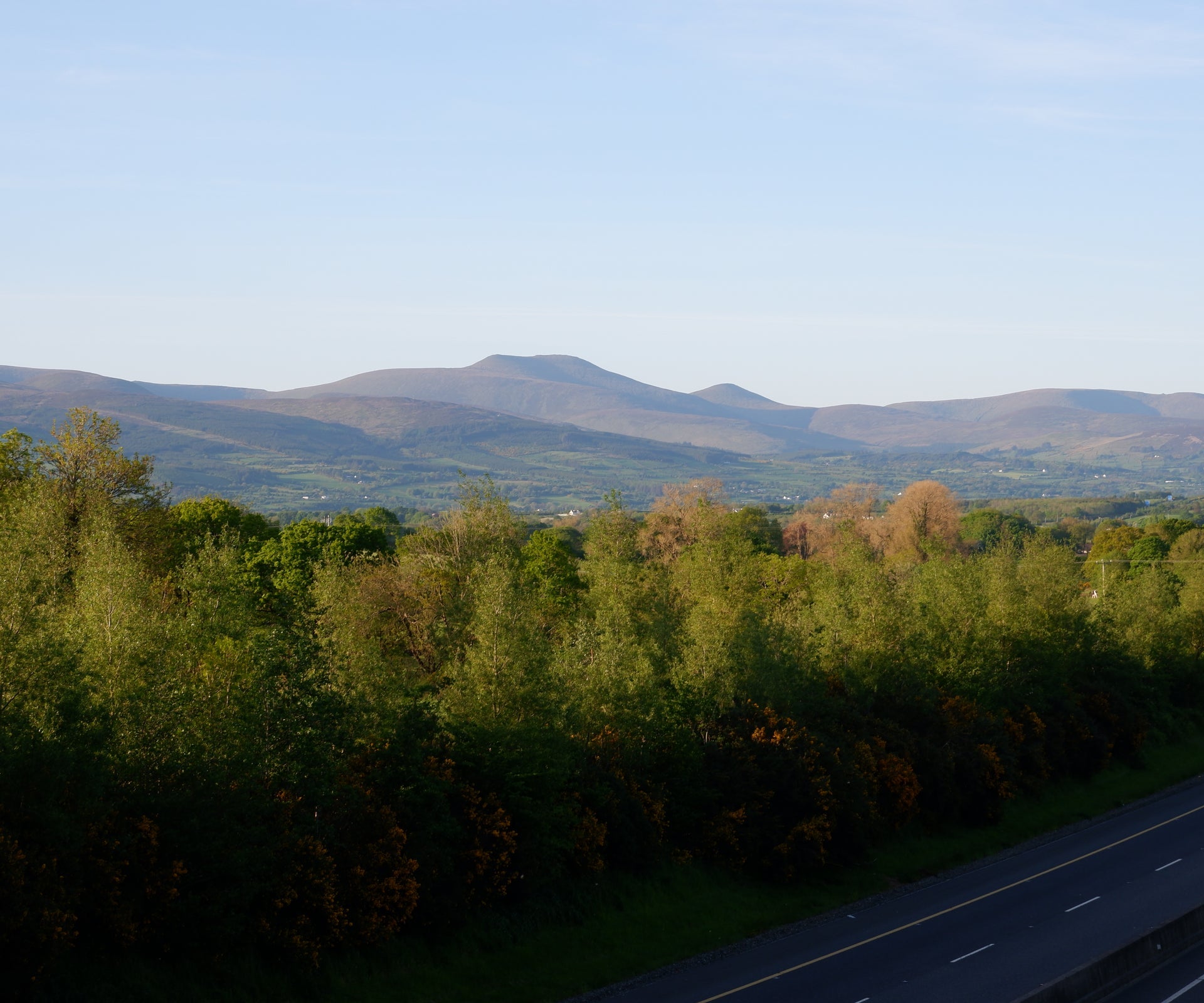 A view of the Galtee Mountains