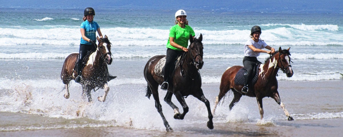 Canter on the beach at Donegal Equestrian Centre Bundoran County Donegal
