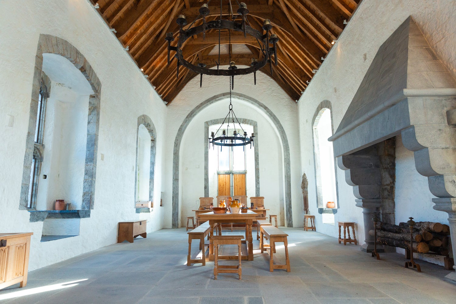 The old dining room in Desmond Castle in Adare, County Limerick.
