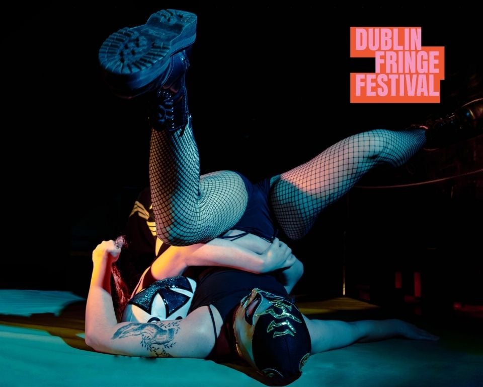 SUPLEX - Jaxbanded Theatre poster - Wrestler on the ground