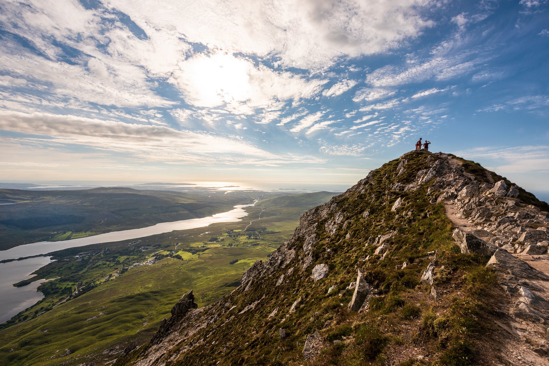 People on Errigal mountain in Co Donegal