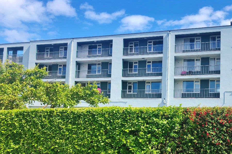 Front view of apartments