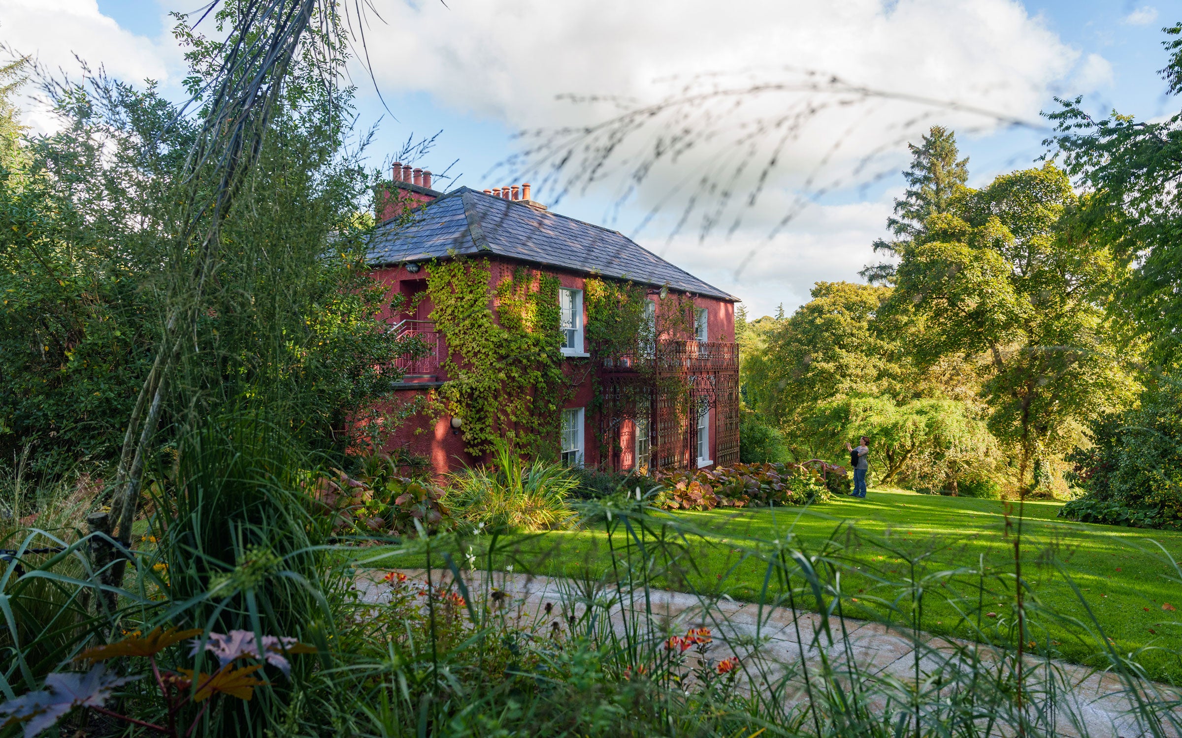 Exterior view of Glebe House and garden