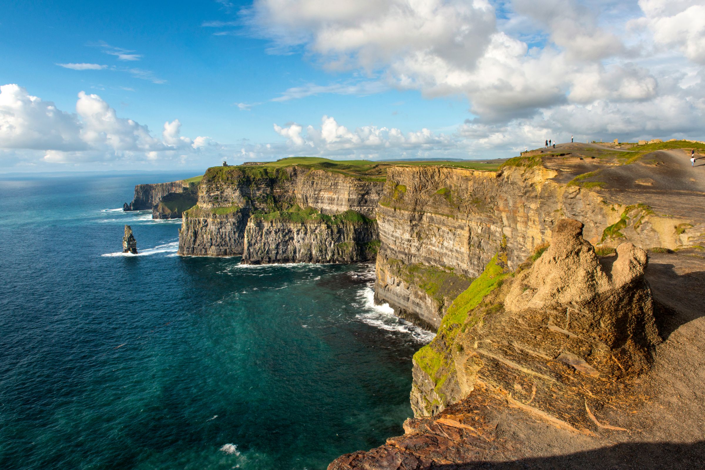 A view out over the stunning Cliffs of Moher, Clare