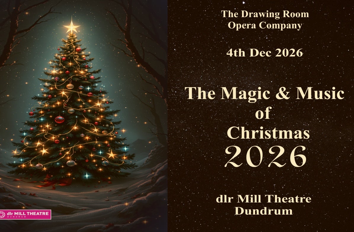 The Magic of Music and Christmas 2026 poster with large Christmas tree