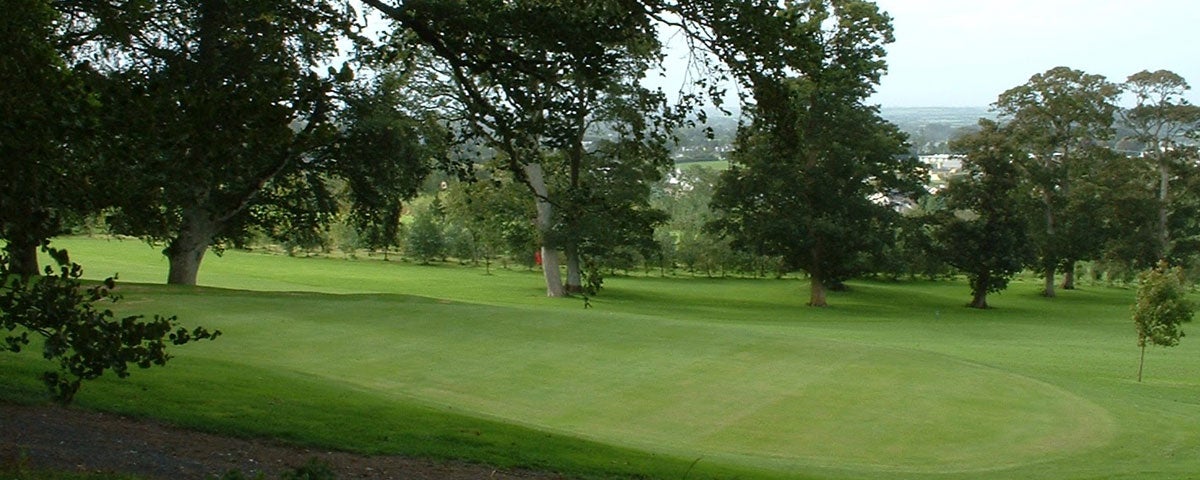 Golfer walking along the fairway at Abbeyleix Golfclub
